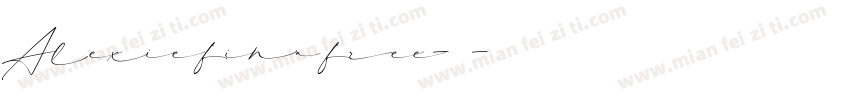Alexie fina free-常规字体转换